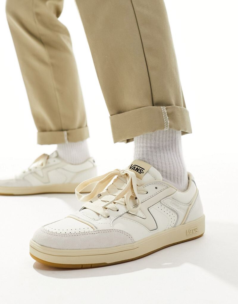 Кроссовки Vans Lowland в цвете Off White и Tan