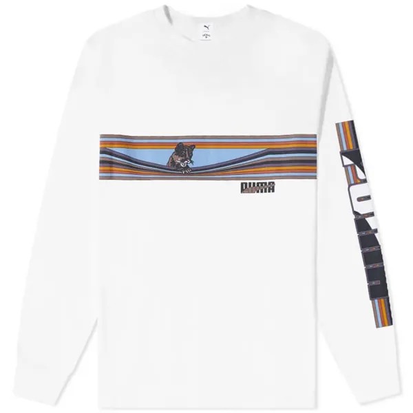 Лонгслив Puma X Noah Graphic, белый