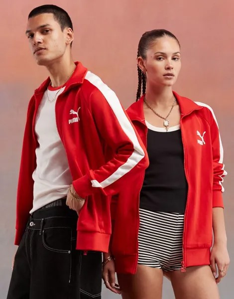 Красная спортивная куртка Puma Iconic T7