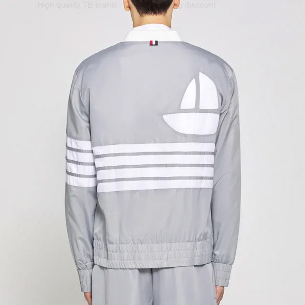 Мужская модная куртка THOM TB Varsity, модная брендовая Повседневная приталенная хлопковая куртка-бомбер, классическое дизайнерское пальто с рисунком парусника