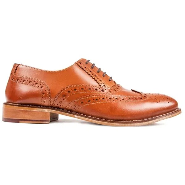 Туфли-Броги в стиле Гэтсби London Brogues, коричневый