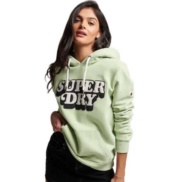 Худи Superdry Vintage Cooper Classic, зеленый