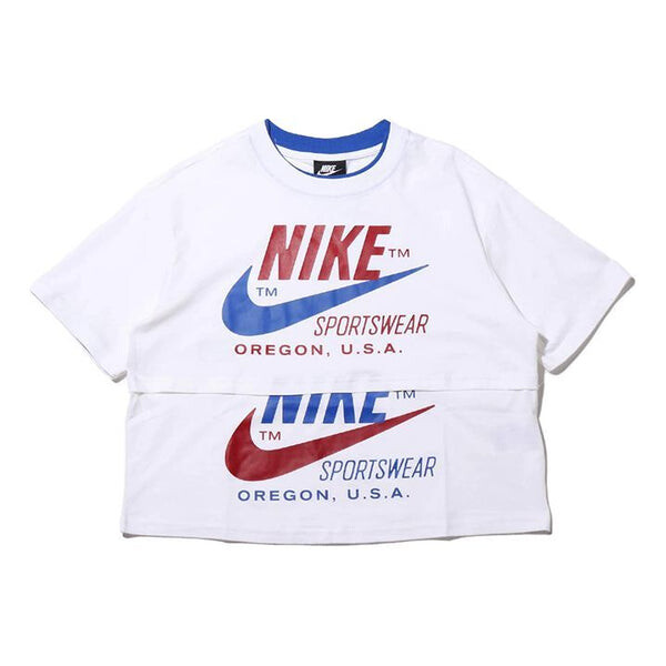 Футболка с логотипом и коротким рукавом, версия для США, Nike, белый