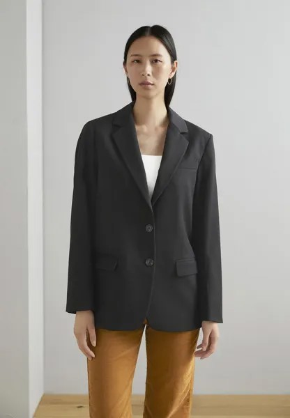 Пальто Scotch & Soda BOYFRIEND ОДНОБРЮТНЫЙ, цвет evening black