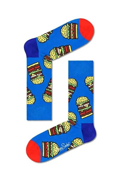 Носки для бургеров Happy Socks, синий