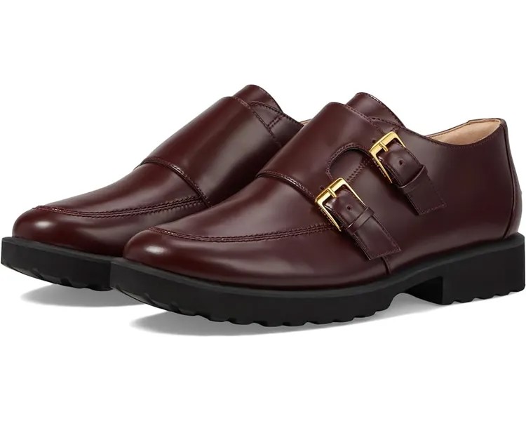 Оксфорды Cole Haan Greenwich Monk Strap, цвет Bloodstone Leather