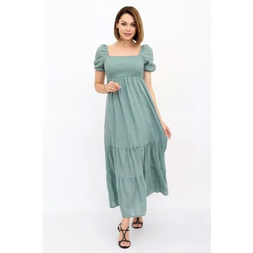 Женское платье вечернее Соната Зеленый 44-46 Трикотаж Lika Dress