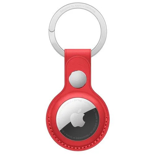 Брелок-подвеска Apple AirTag Leather Key Ring Red