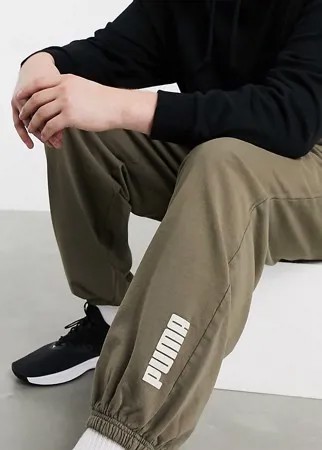 Джоггеры в стиле oversized коричневого цвета Puma Plus эксклюзивно для ASOS-Коричневый цвет