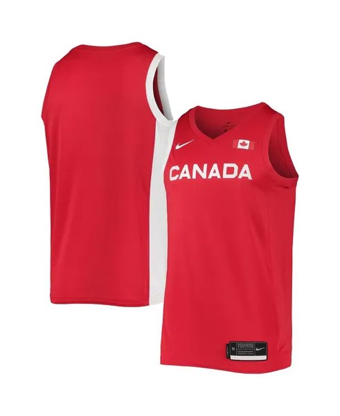 Мужская красная и белая майка canada basketball summer olympics 2020 limited Nike, мульти