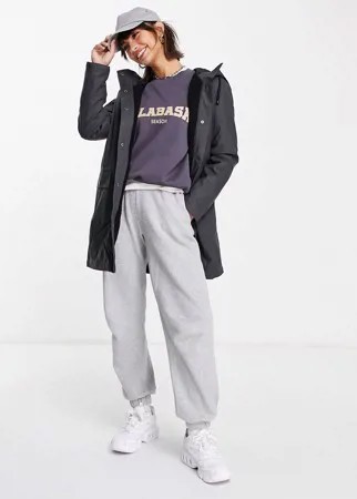 Темно-серый макинтош с плюшевой подкладкой Vero Moda