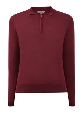 Однотонный джемпер-поло в стиле sprezzatura