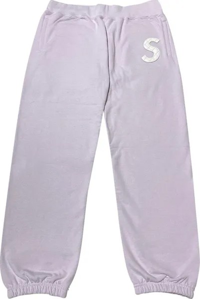 Спортивные брюки Supreme S Logo Sweatpant 'Light Purple', фиолетовый