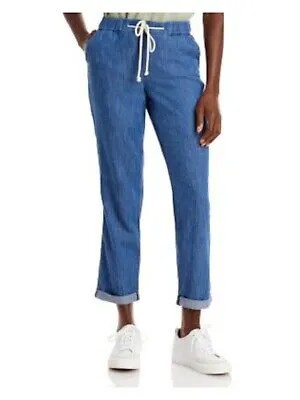 Женские синие брюки-джоггеры с эластичными шнурками и манжетами на карманах NYDJ 00