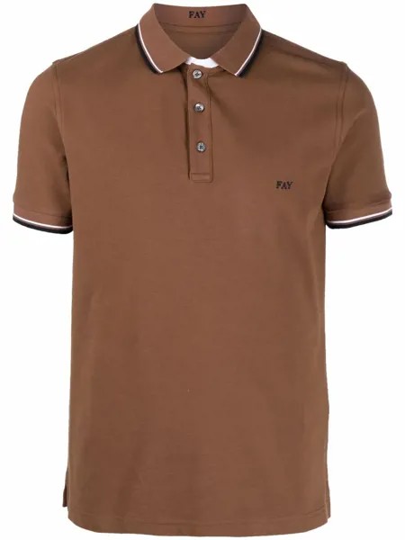 Fay embroidered-logo polo shirt