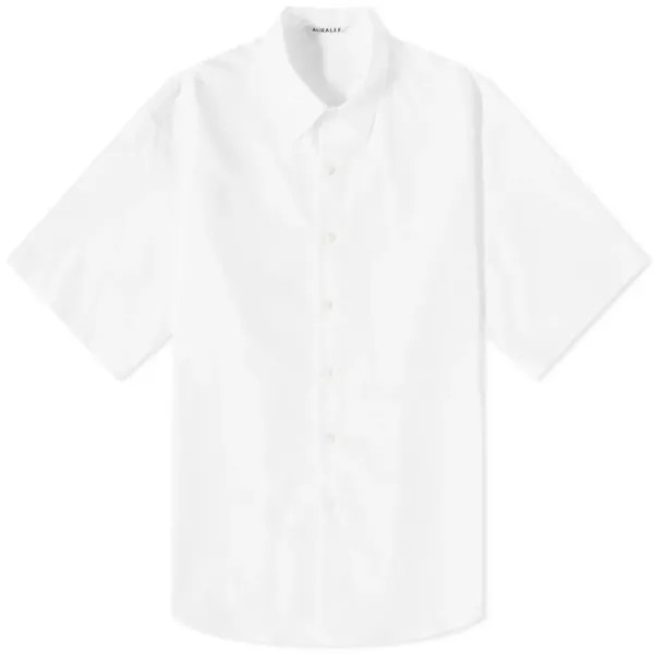 Рубашка Auralee Finx Short Sleeve, белый