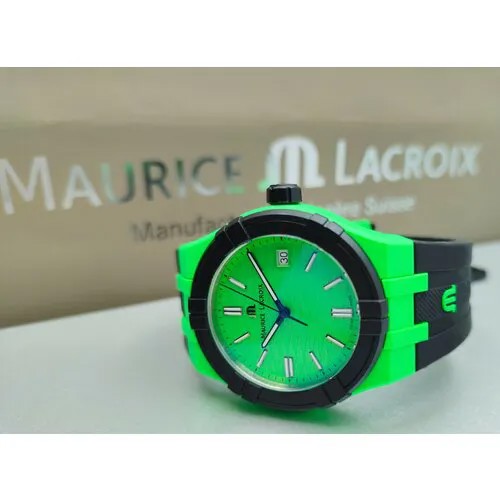 Наручные часы Maurice Lacroix, зеленый
