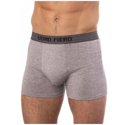 Трусы Uomo Fiero, размер 56, светло-серый