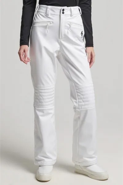 Брюки Sport Ski Softshell приталенного кроя Superdry, белый
