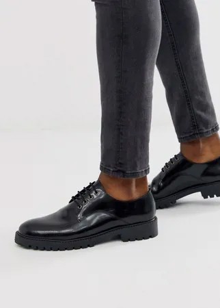Черные туфли на шнуровке Office-Черный