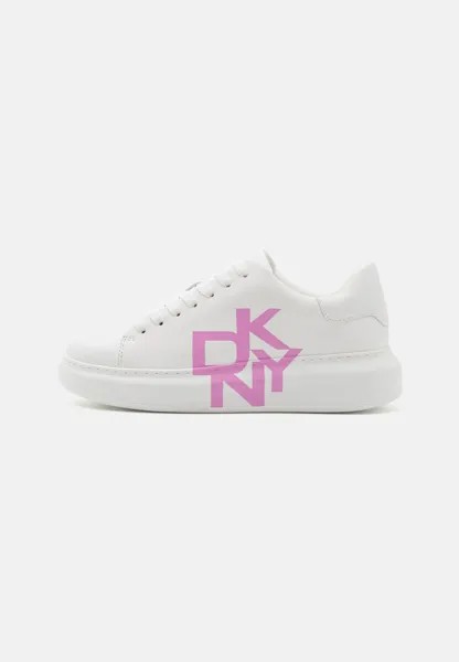 Кроссовки низкие KEIRA LACE UP DKNY, цвет bright white/lilac