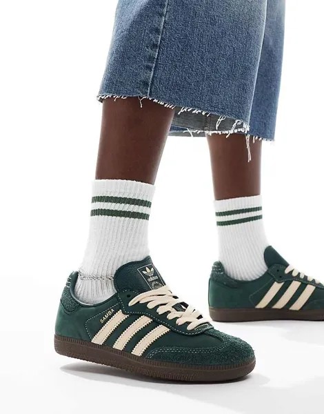 Adidas Originals – Samba – Темно-зеленая спортивная обувь