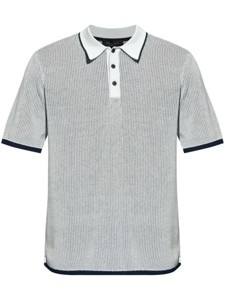 Rag & bone рубашка поло из хлопка Harvey, синий
