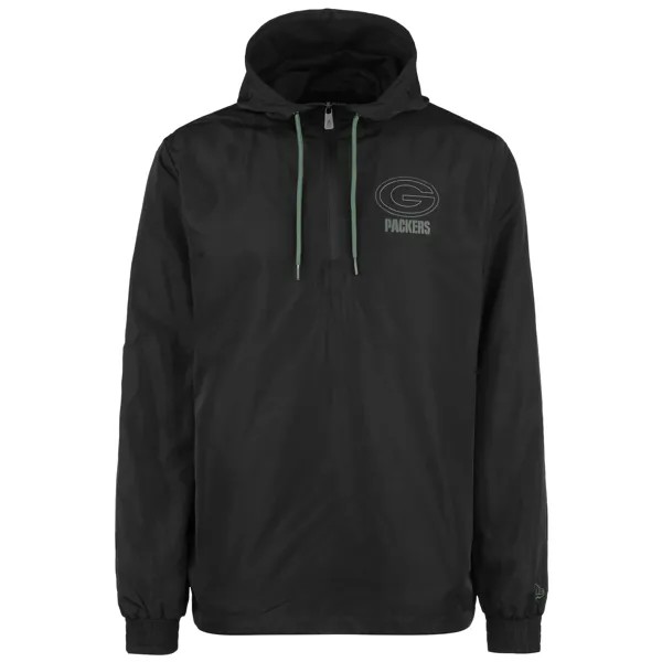 Спортивная куртка NEW ERA Windbreaker NFL Green Bay Packers Outline Logo, черный