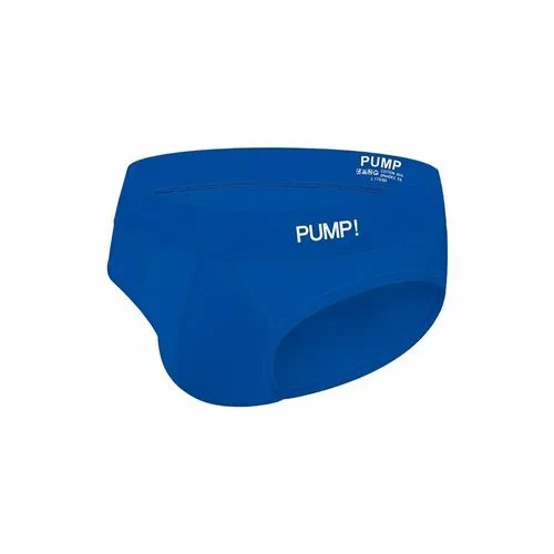 Трусы брифы PUMP!, средняя посадка, корректирующий эффект, плоские швы, быстросохнущая, размер XL, синий