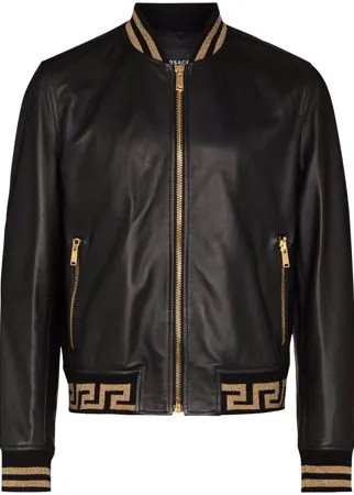 Versace бомбер с узором Greca