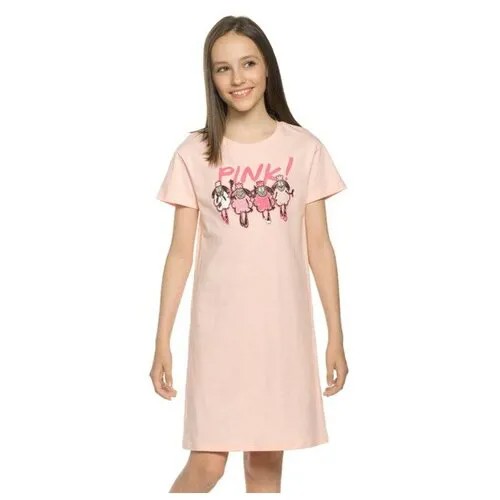 Ночная сорочка для девочек, рост 116 см, цвет персиковый