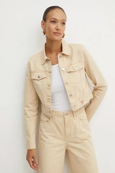 Джинсовая куртка ОЛИВИЯ Guess, бежевый