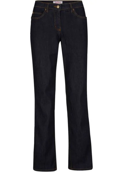 Комфортные эластичные прямые джинсы John Baner Jeanswear, синий