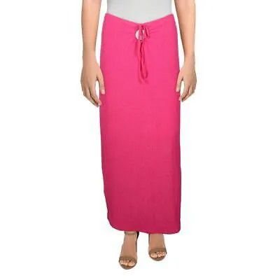 Женская розовая трикотажная длинная дневная макси-юбка Royalty By Maluma M BHFO 6097