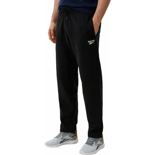 Брюки спортивные Reebok Identity Small Logo Fleece Pants, размер L, чёрный