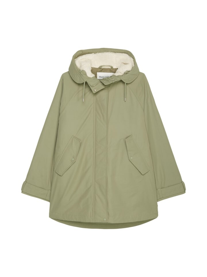 Пуховик Marc O'Polo DENIM Parka loose, цвет green bay