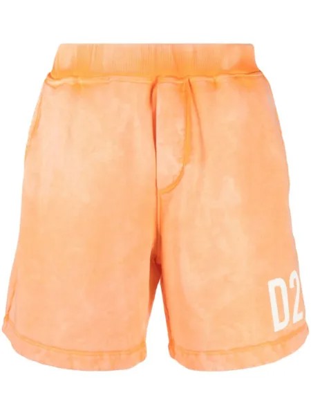 Dsquared2 спортивные шорты с логотипом, оранжевый