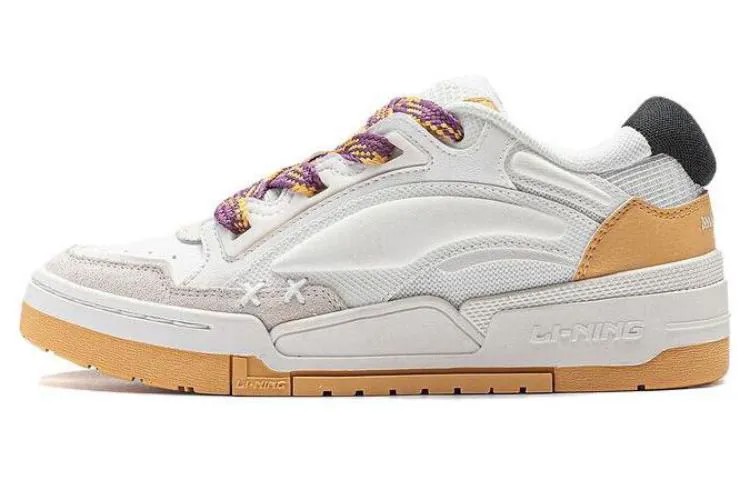 Кроссовки LINING Journey V2 Skateboarding Shoes Women's Low-top Off-white/golden Apricot, золотой