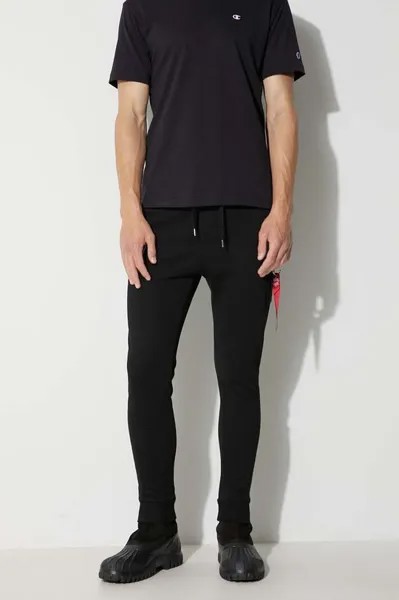 Спортивные брюки NASA Cargo Sweat Jogger Alpha Industries, черный