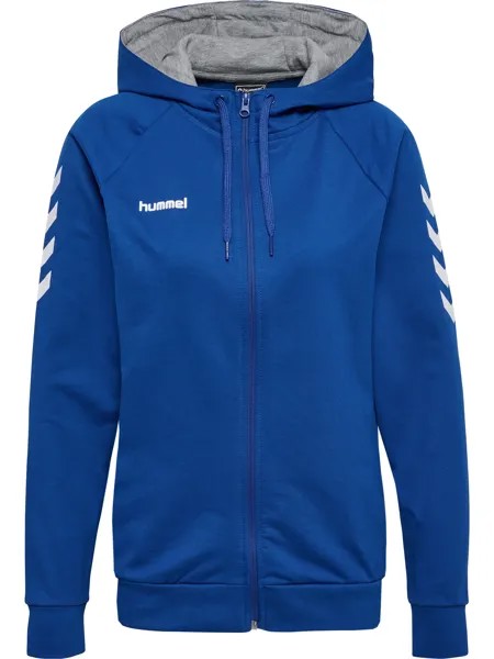 Толстовка Hummel Baumwoll Hoodie Hmlgo Cotton Zip Hoodie Woman, цвет TRUE BLUE