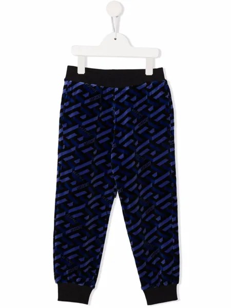 Versace Kids спортивные брюки с логотипом
