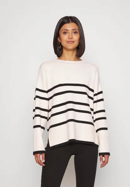 Джемпер Vero Moda Vmsaba Ls O-Neck Stripe Ga Noos, береза / черный