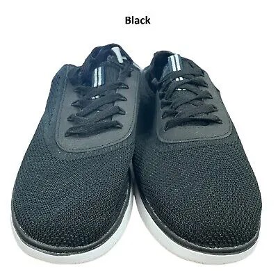 Мужские легкие вязаные кроссовки Nautica Weiton на шнуровке (черный, 9)
