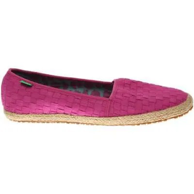 Sanuk Basket Case Woven Женские розовые туфли на плоской подошве в повседневном стиле 1015599-VVL