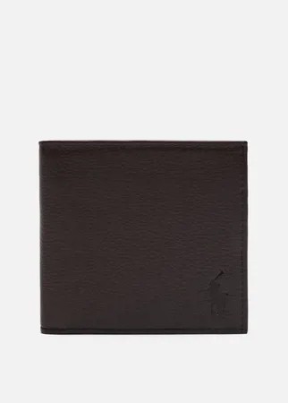 Кошелек Polo Ralph Lauren Small Smooth Leather, цвет коричневый