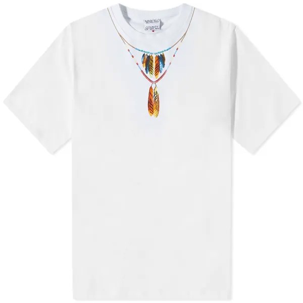 Футболка Marcelo Burlon Feather Necklace Tee