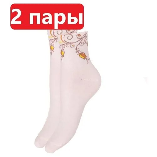 Женские носки ГАММА средние, размер 23-25(36-40), розовый