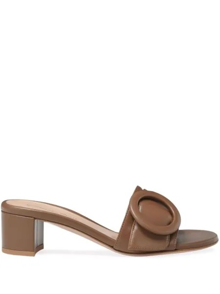 Gianvito Rossi мюли Venezia 45, коричневый