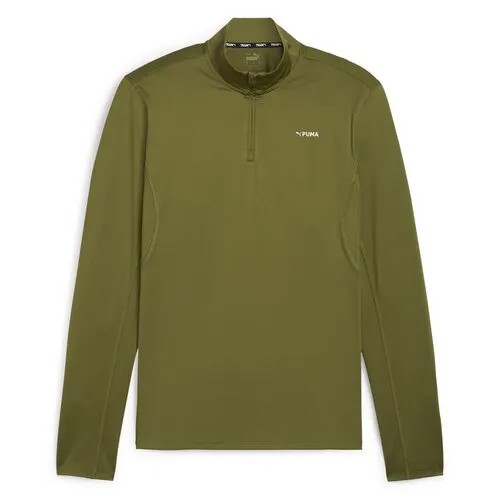 Свитшот PUMA Fit Polyspan ¼ Zip, размер S, зеленый