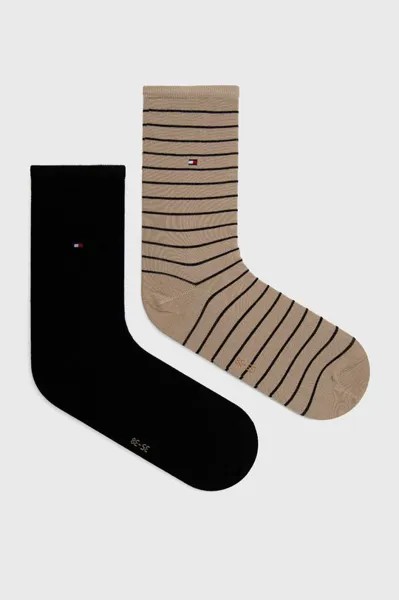 2 упаковки носков Tommy Hilfiger, бежевый